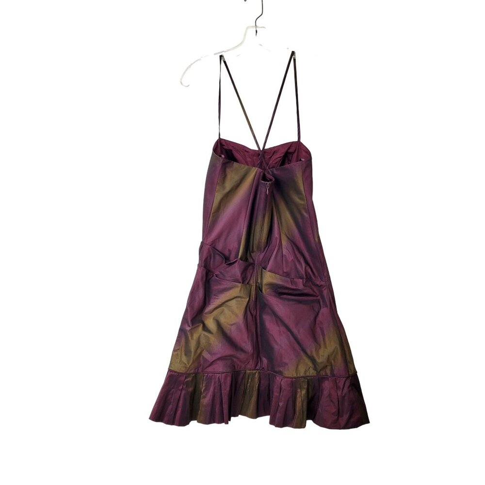 Vera Mont Plum Ombre Cocktail Party Mini Dress - Picture 2 of 4